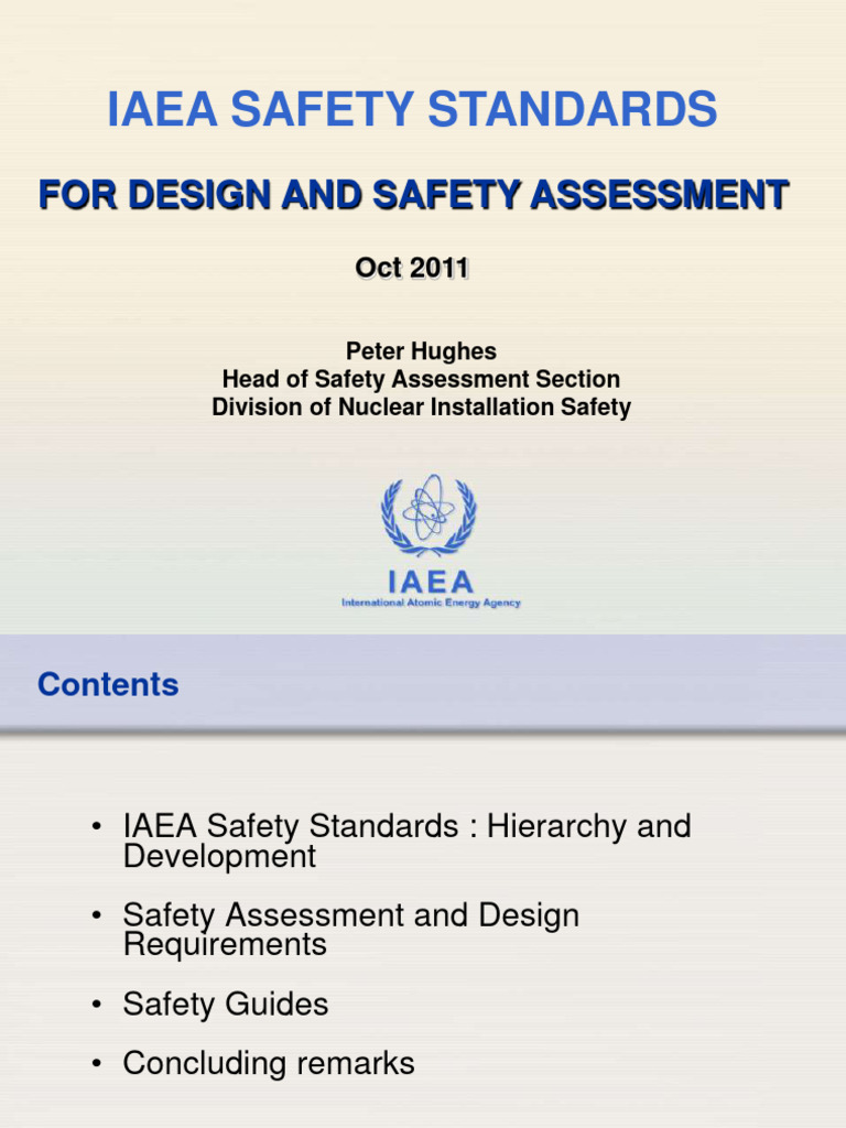 Iaea Design and Safety Assessment - Peter Hughes | PDF | International ...
