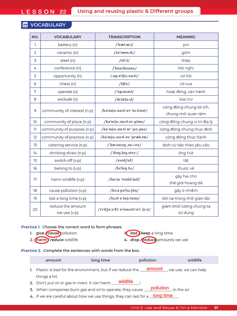 KEY - Lesson 22 | PDF | Pronoun | Linguistics
