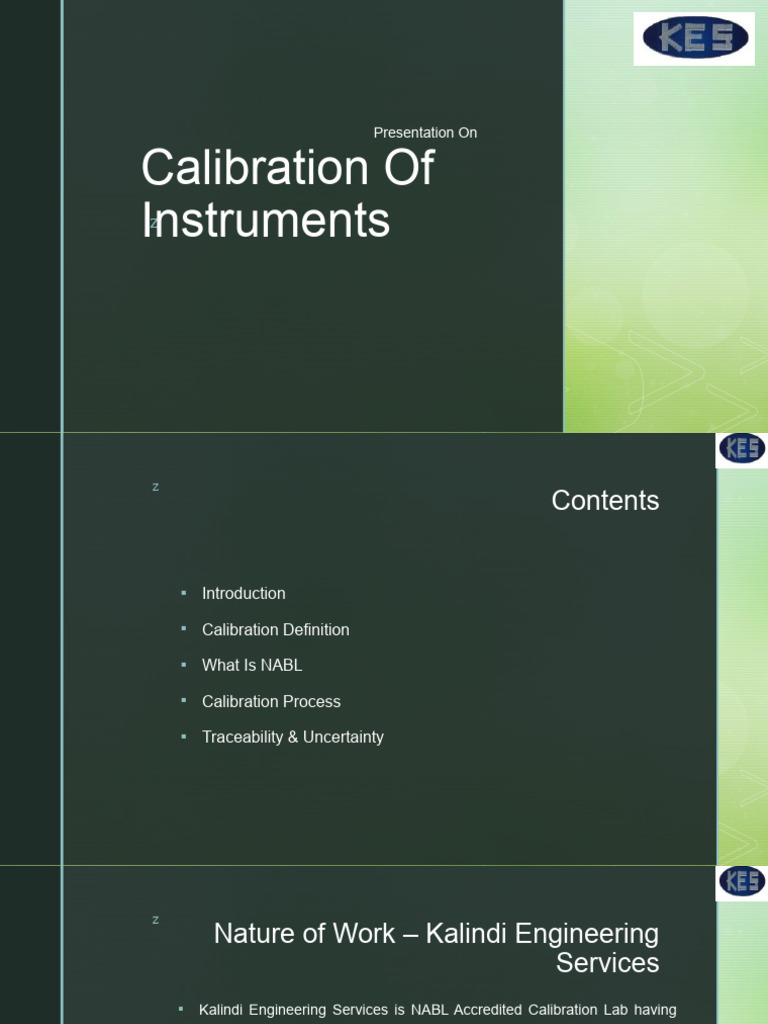 Calibration Presentation | PDF | Calibration | Pressure Measurement