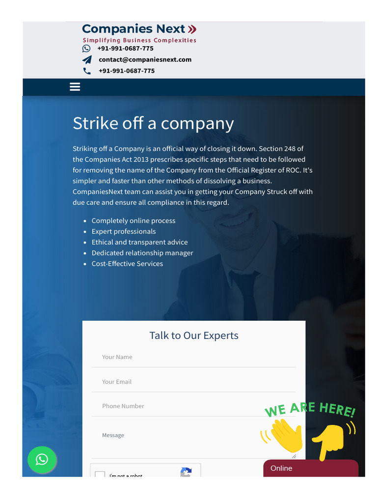 Company Strike Off Process Guide | PDF | Bankruptcy | Business Law