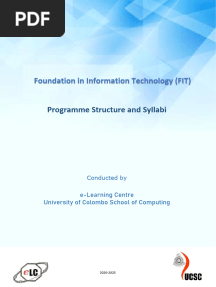 FIT Syllabus Booklet Final