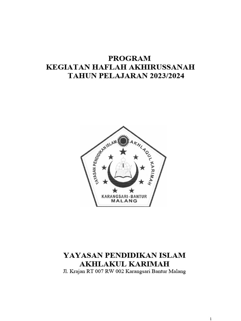 Program Haflah 2024 | PDF