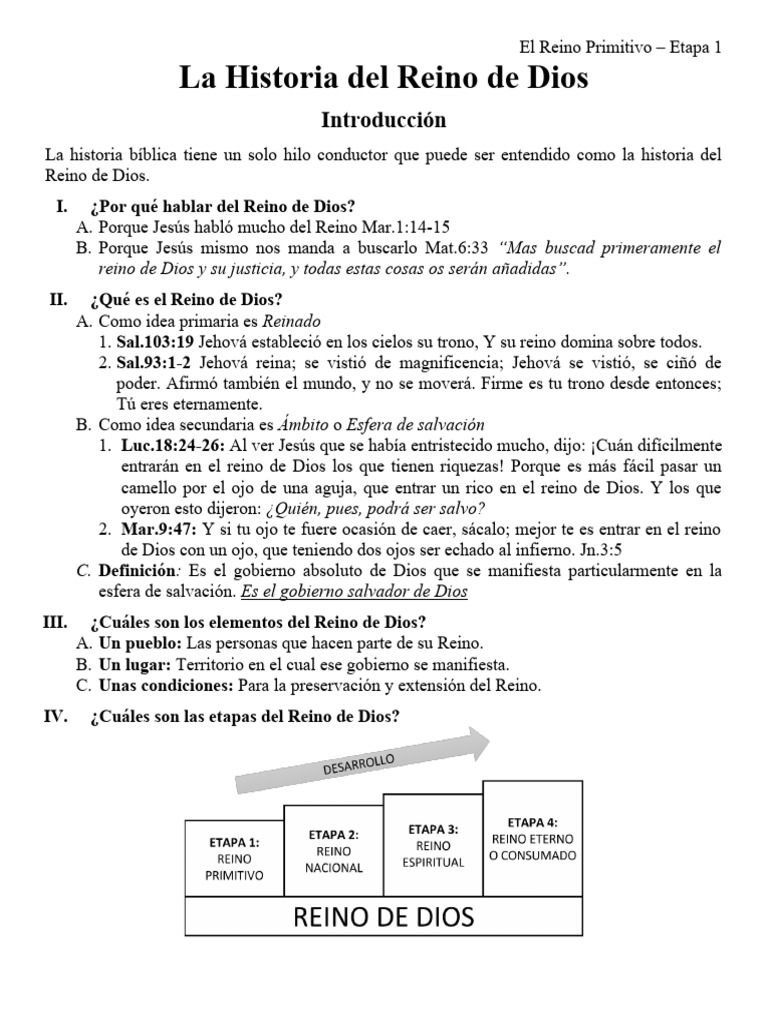 La Historia Del Reino de Dios 2.0 | PDF | Jesús | Evangelio de Mateo