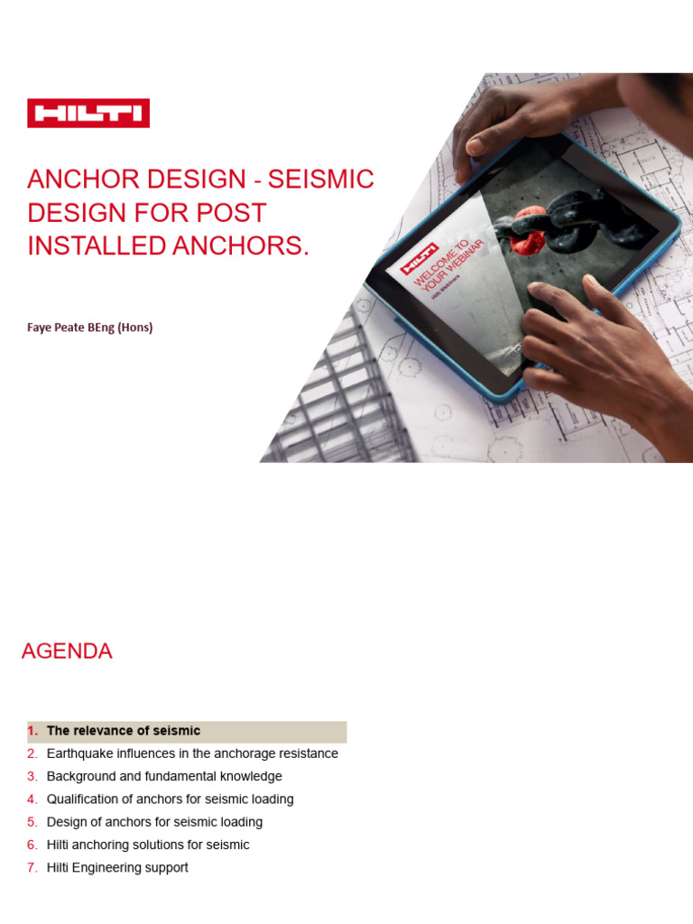 Anchor Design Seismic Pdf Civil Engineering Materials
