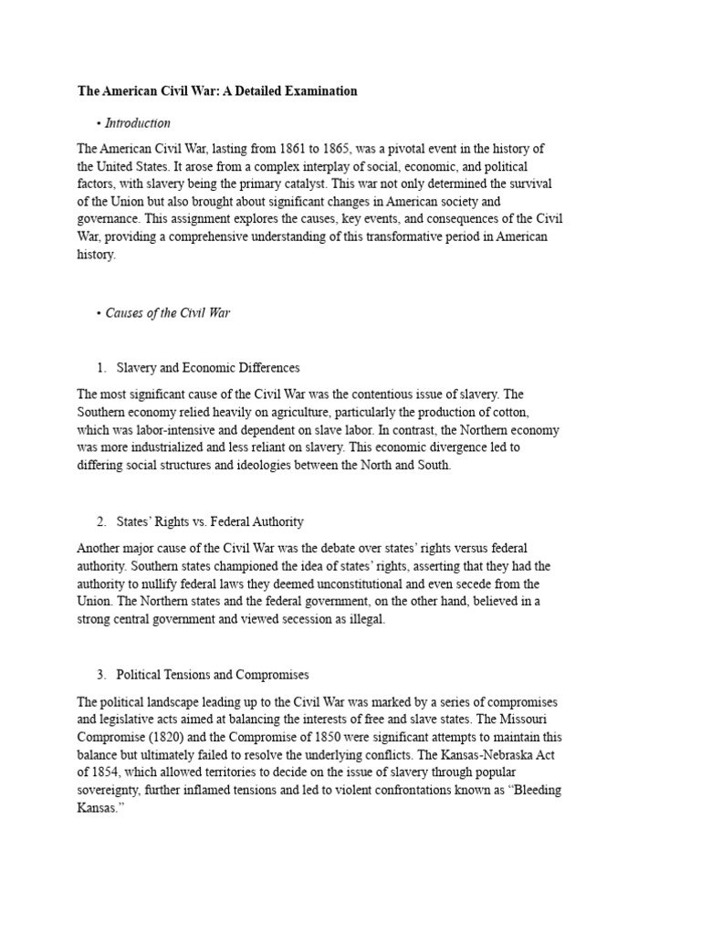 American Civil War Pdf American Civil War Confederate States Of