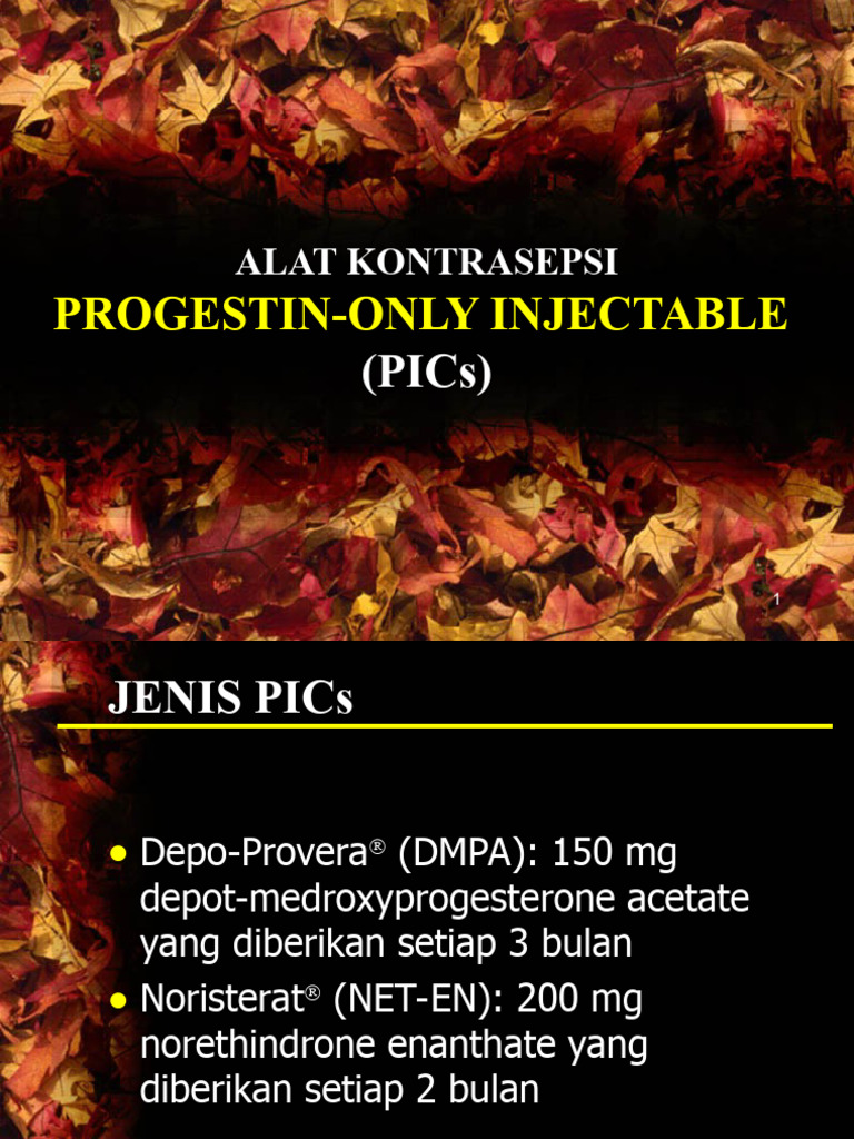 Kontrasepsi PICs: Manfaat dan Keterbatasan | PDF