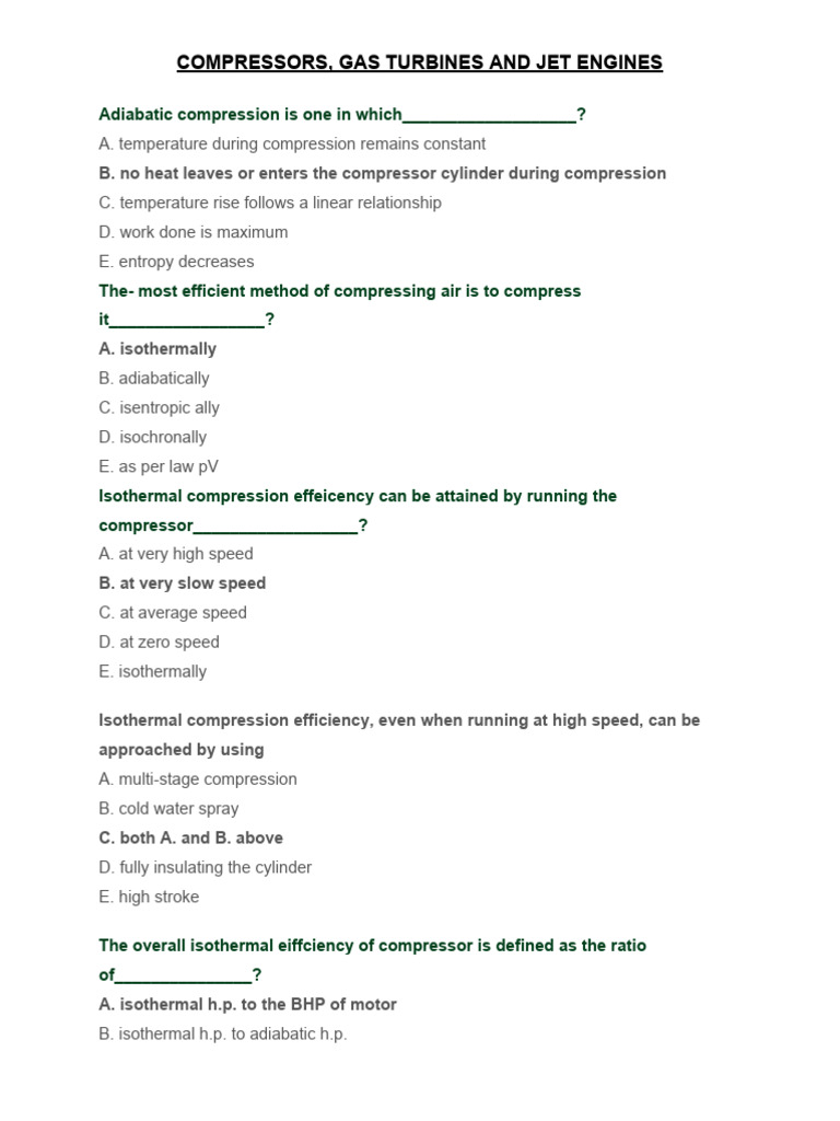 Jet Engine Compressor Fundamentals | PDF | Jet Engine | Gas Turbine
