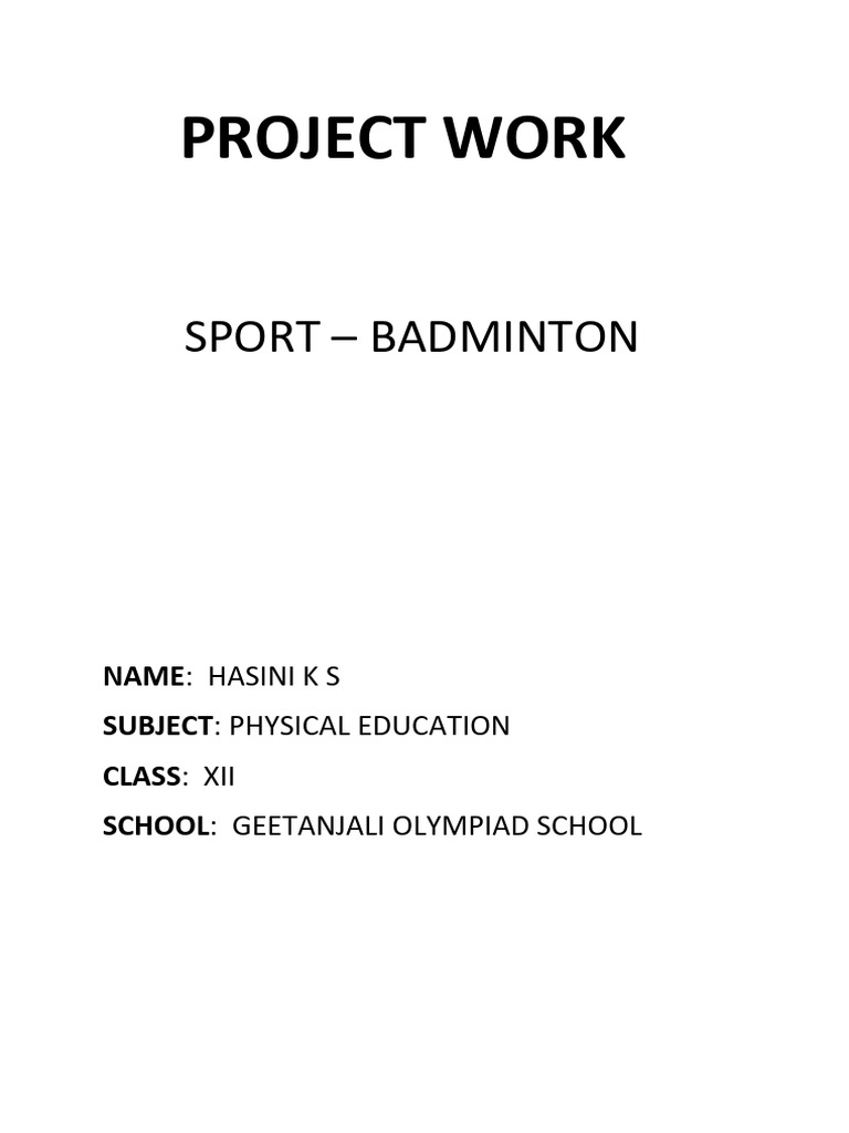 Pe project work trial 1 pdf knee