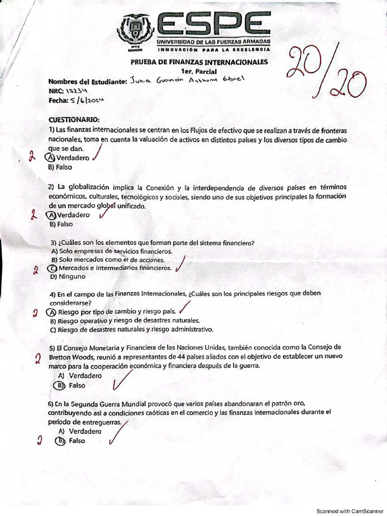 Junia Anthony Prueba Escrita Pdf