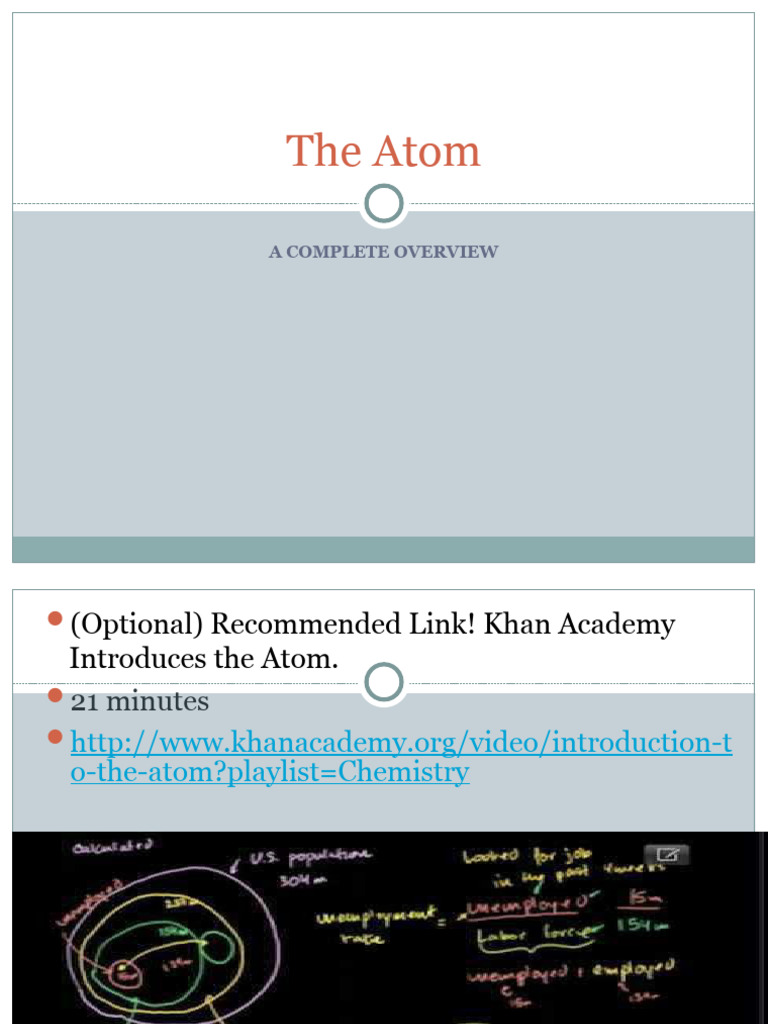 The Atom PPT | PDF | Atomic Nucleus | Atoms