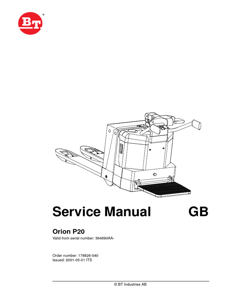 Manual de Serviço BT Orion P20 | PDF | Electrical Engineering ...