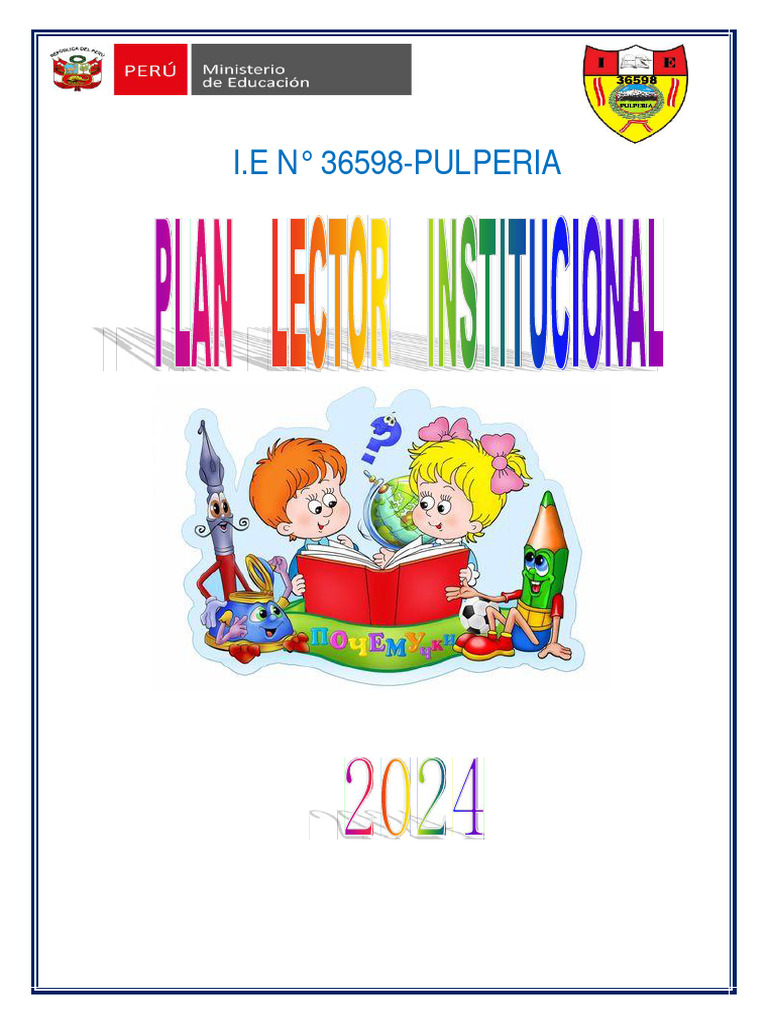 Plan Lector Institucional 2024 Pdf Educación Primaria Enseñando