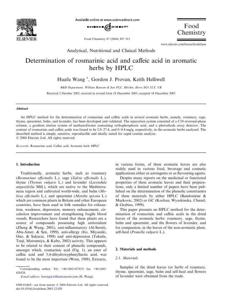 J foodchem 2003 12 029 pdf high performance liquid chromatography