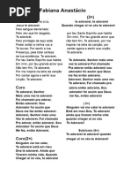Te Adorarei - Fabiana Anastácia