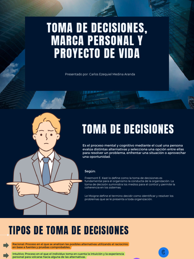 Toma de Decisiones, Marca Personal y Proyecto de Vida | PDF | Toma de ...
