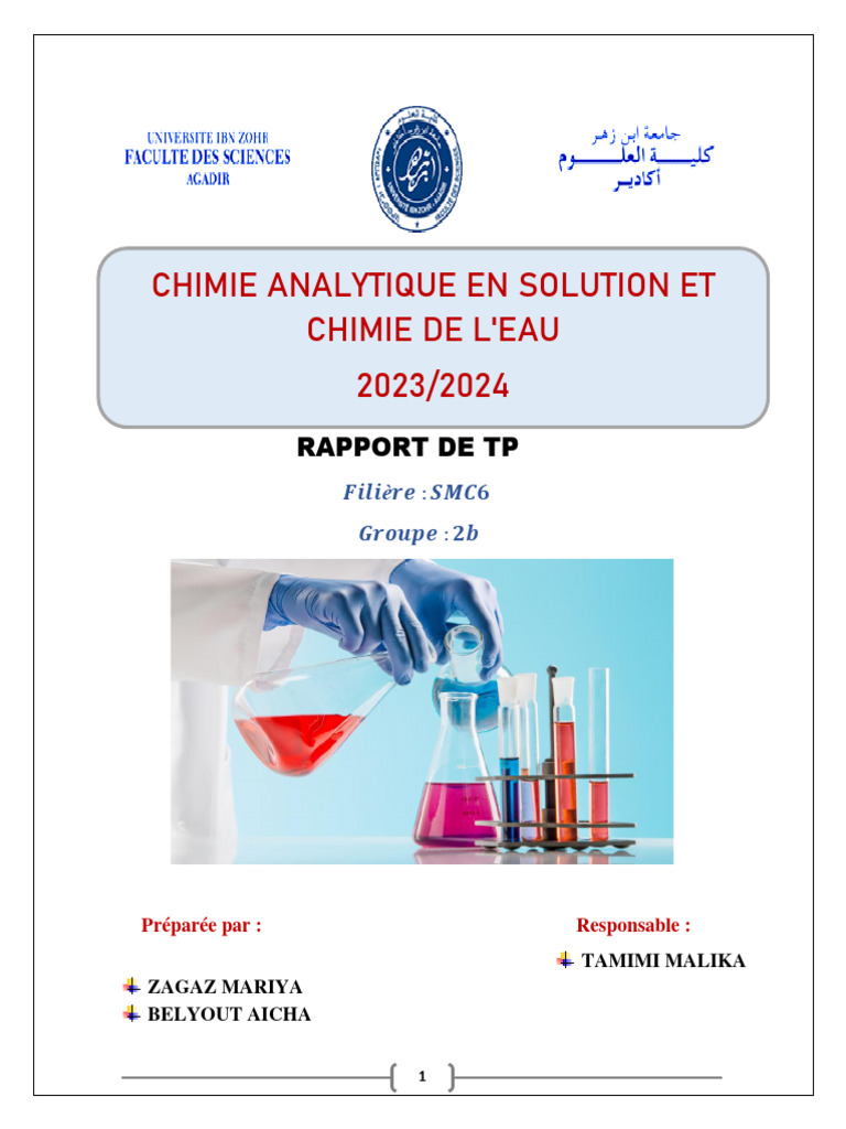 Rapport sur les dosages en chimie analytique | PDF | Titrage | Chimie