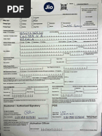 Jio SIM Replacement Request Form | PDF | Identity Document | Authentication