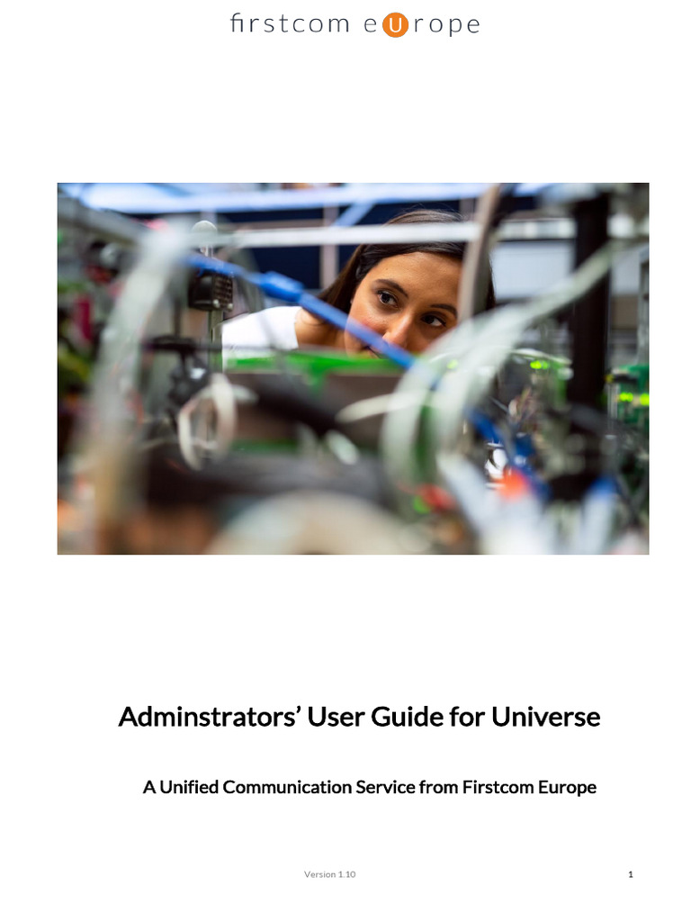 Universe Admin Guide for Firstcom | PDF | Interactive Voice Response ...