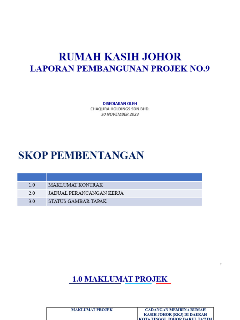Subcont Slide Presentation Template - Chaqura Holdings SDN BHD | PDF ...