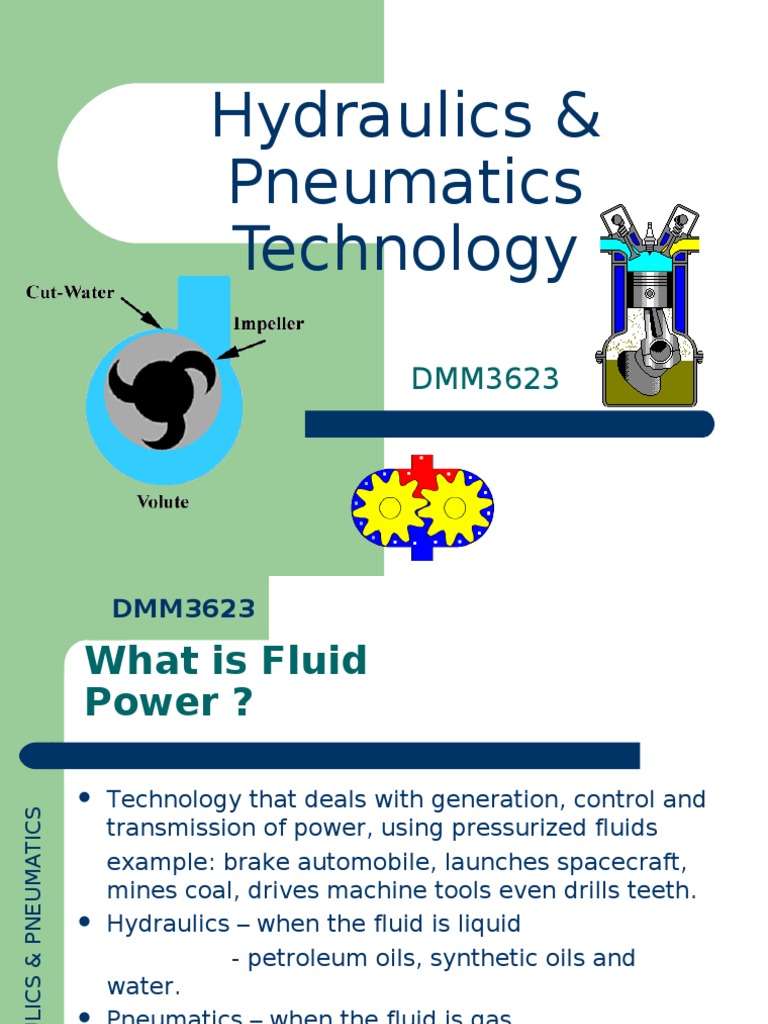 hydraulics and pneumatics Pressure Liquids