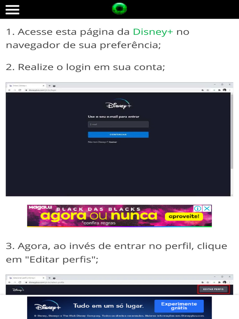 Como proteger o seu perfil da Disney+ com um código PIN - Olhar Digital ...