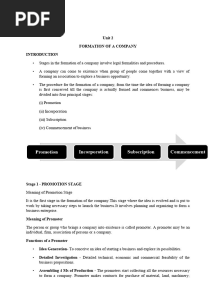 Corporate Administration Unit 2 Notes