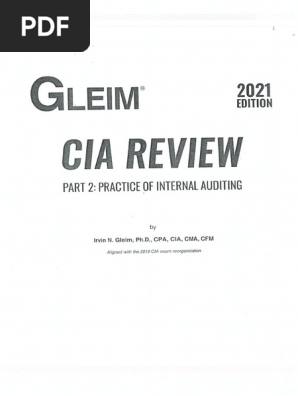CIA Part 2 Gleim 2021 | PDF