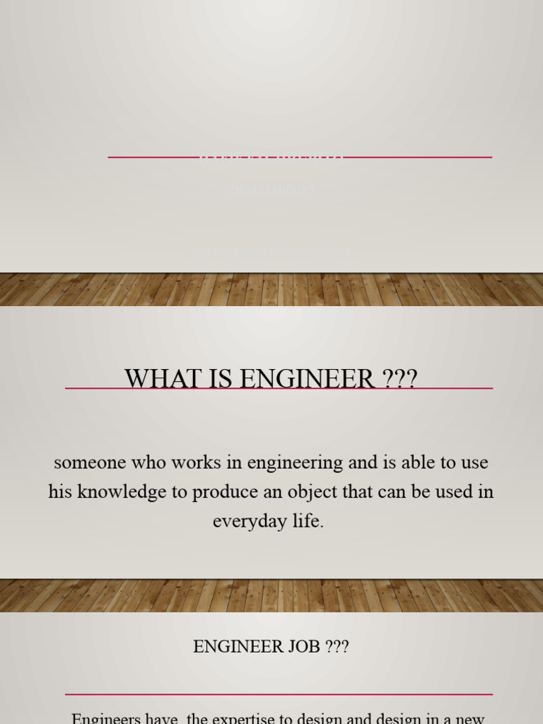 Understanding the Role of Engineers | PDF