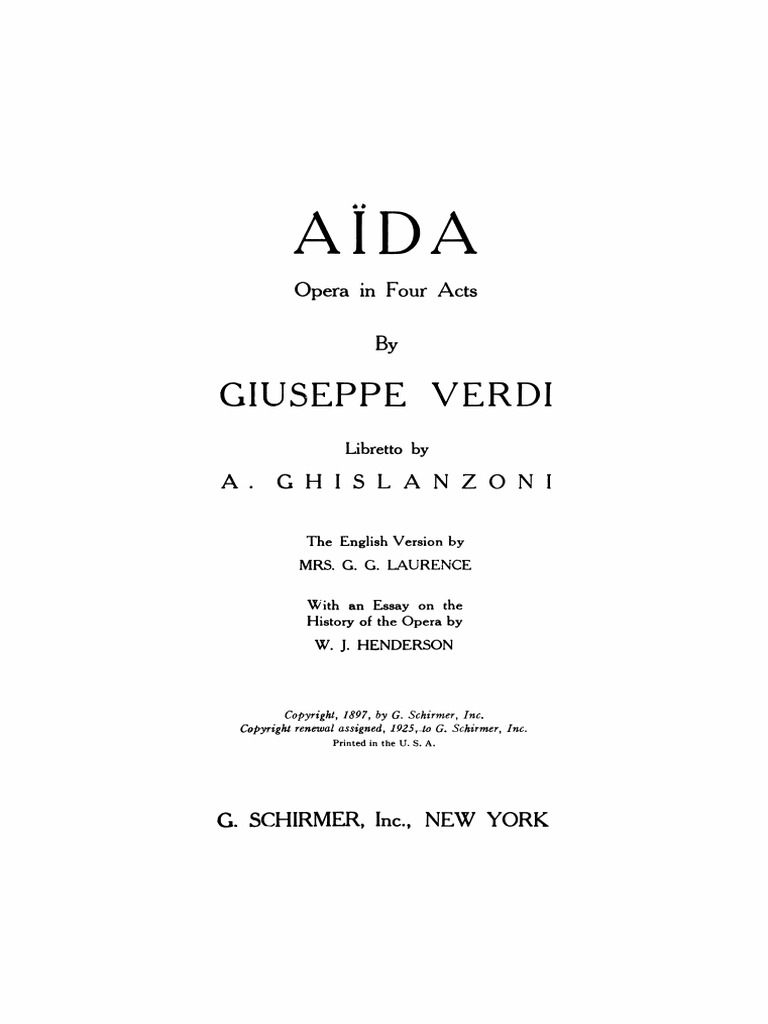 IMSLP09436-Verdi Aida Vocalscore | PDF