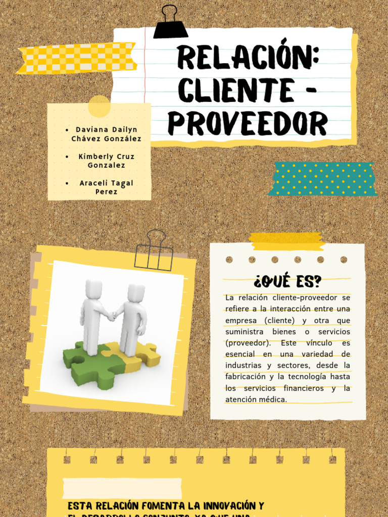 Relación Cliente-Proveedor: Claves y Beneficios | PDF | Innovación ...