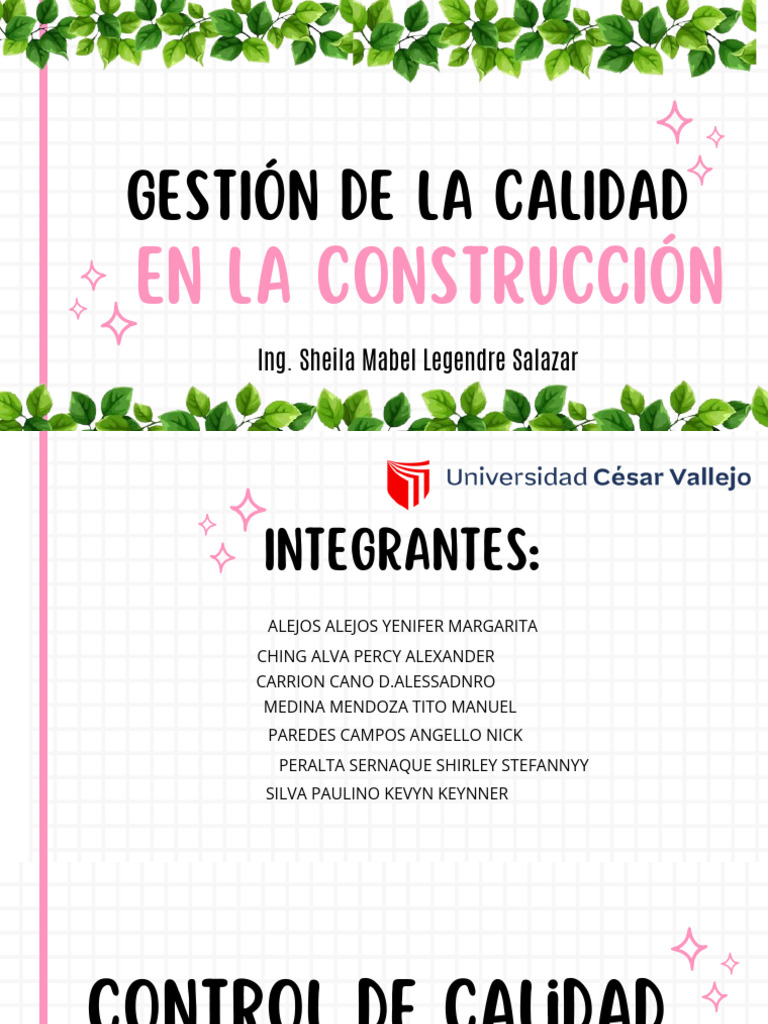 Control de Calidad en Edificaciones | PDF | Hormigón | Fundación ...