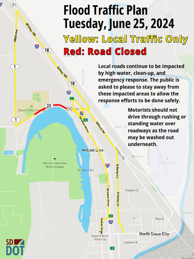 Local Road Closures Due to High Water | PDF