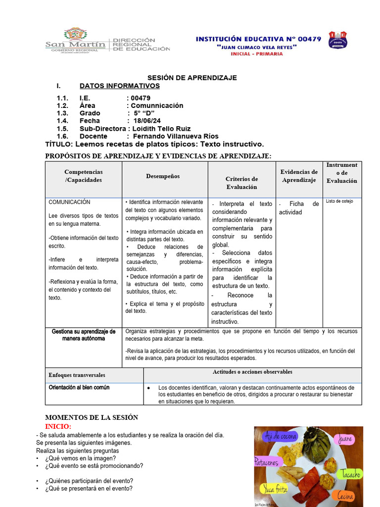 Receta de Platos Típicos - Tex. Inst-24 | Descargar gratis PDF ...