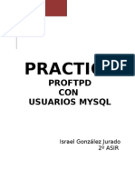 Practica ProFTPd Con Usuarios MySQL (Israel .G.J.)