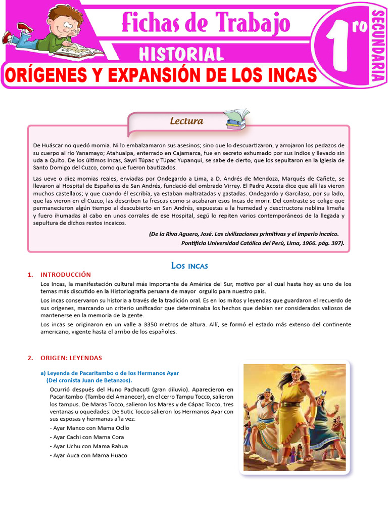 Orígenes y legado de los Incas en Perú | PDF | Imperio Inca | Perú