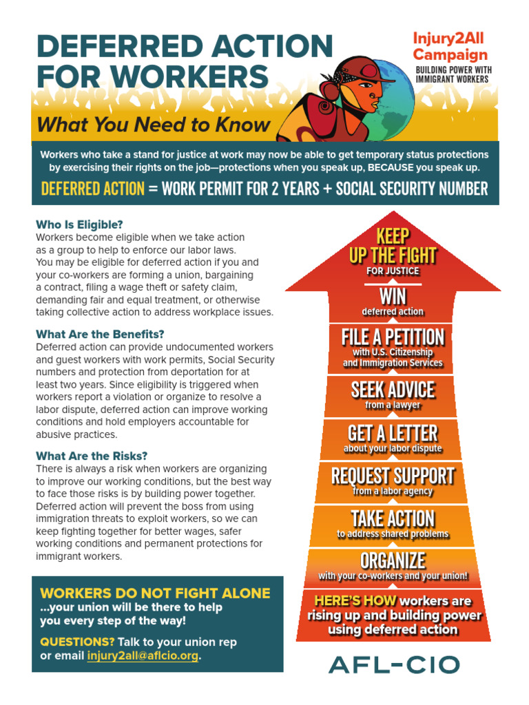 Deferred Action for Workers' Rights | PDF | Immigration | Trade Union