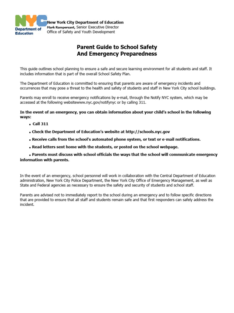 School Safety and Emergency Guide | PDF | Identity Document | Emergency