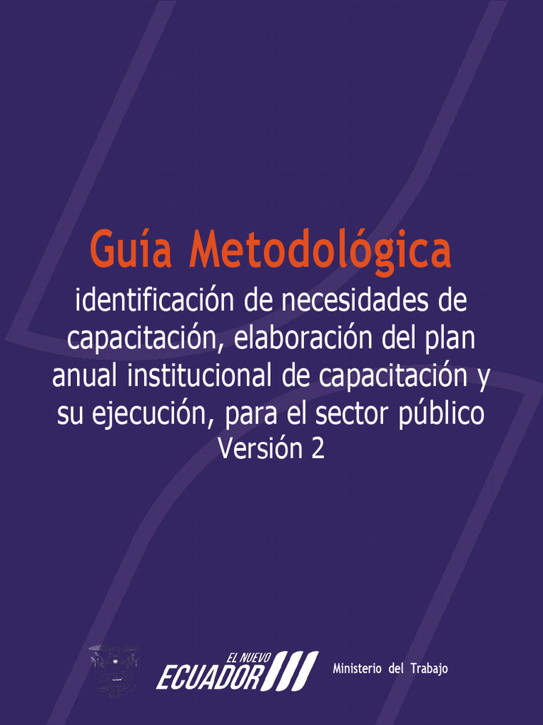 Guia metodologica de identificacion de necesidades de capacitacion