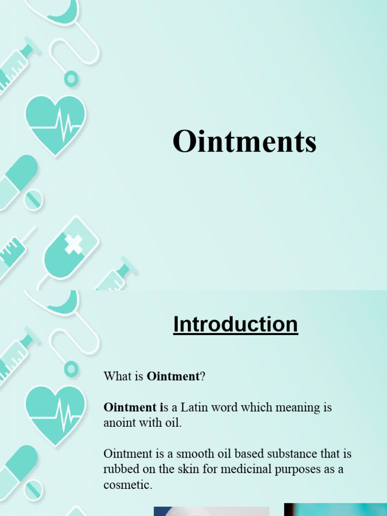 Creams , Gels & Ointments PDF