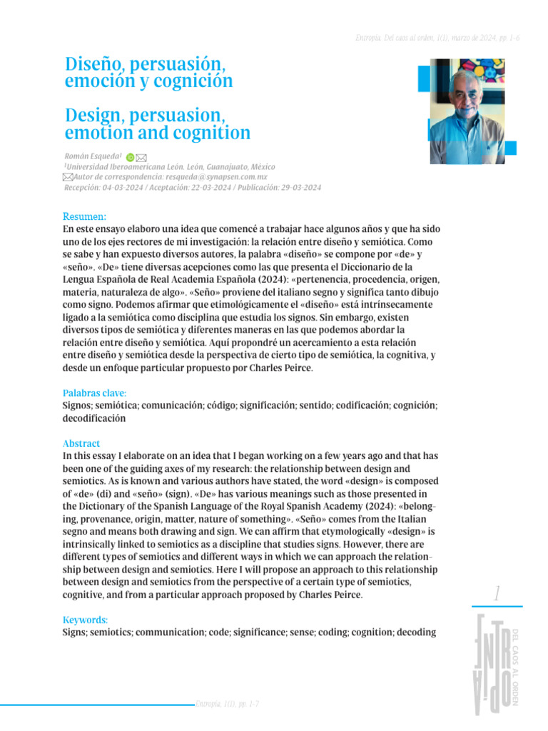 Diseño y semiótica cognitiva | PDF | Mente | Retórica