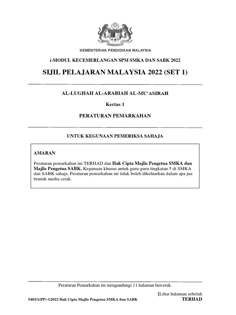 SET 1 I-Modul LAM (PP) 2022 | PDF