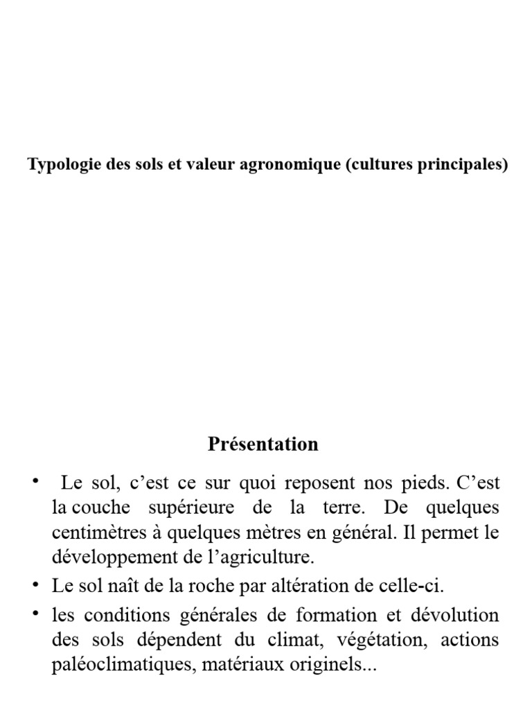 Typologie des sols au Sénégal | PDF | Sol (pédologie) | Fertilité des sols