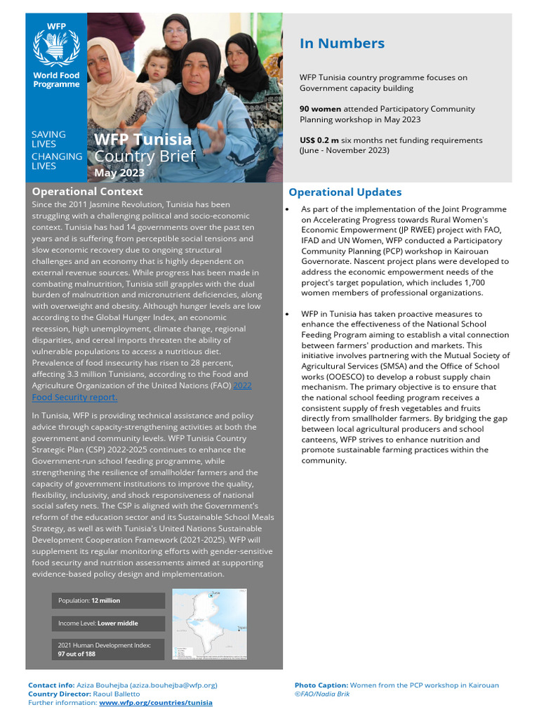 TUNISIA IN BRIEF visual data 7