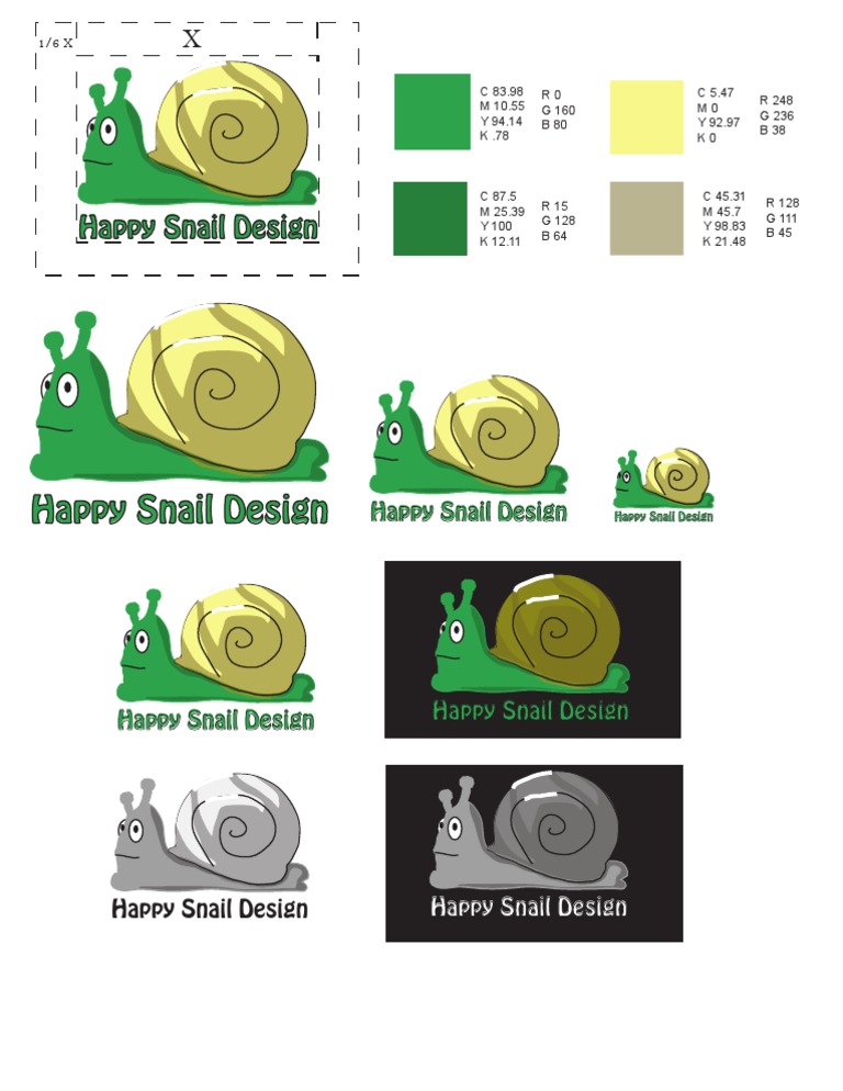 Happy Snail Design Color Palette Guide | PDF | Teaching Methods & Materials