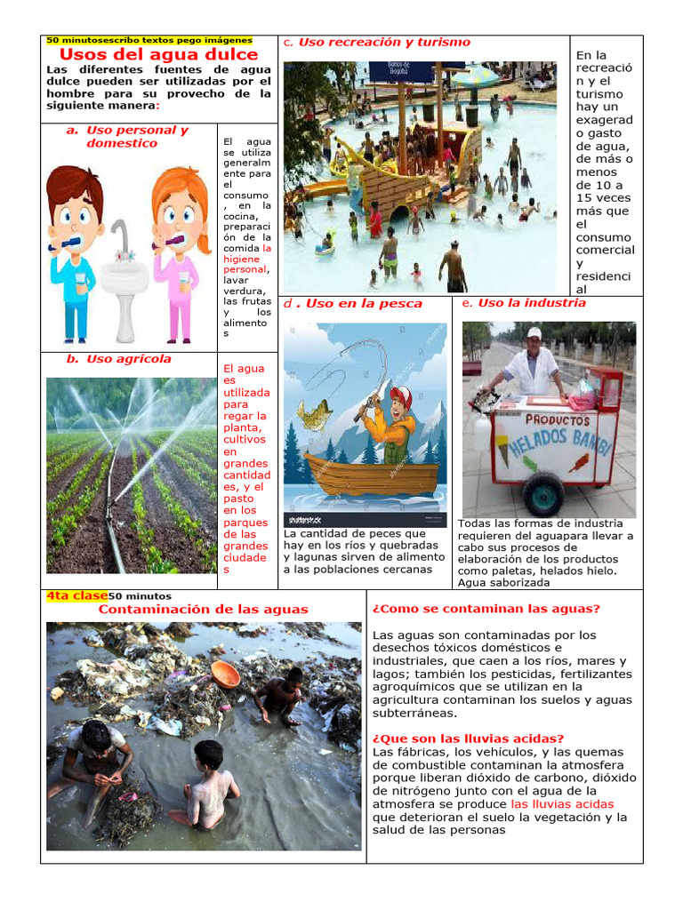 4.0 Uso del agua dulce | Descargar gratis PDF | Agua | Agricultura