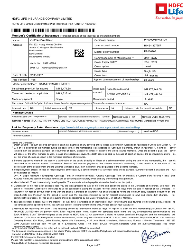 Insurance 1718847255488 | PDF | Cancer | Insurance