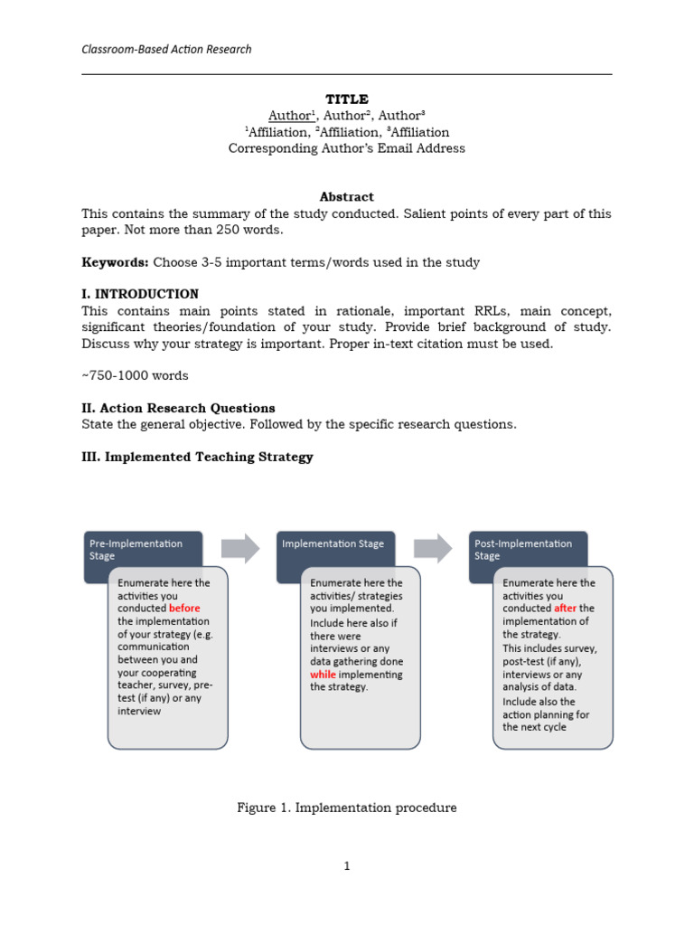 Classroom-Based Action Research Guide | PDF | Action Research | Data