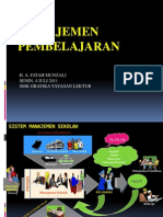 Manajemen Pembelajaran