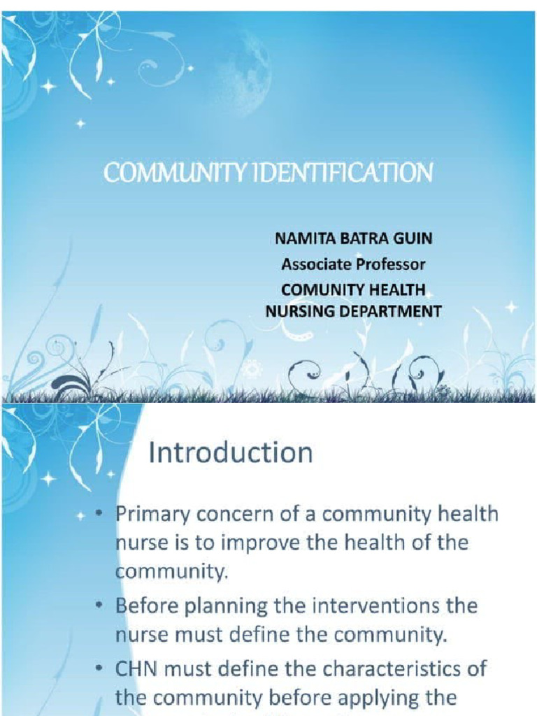 Community Identification | PDF