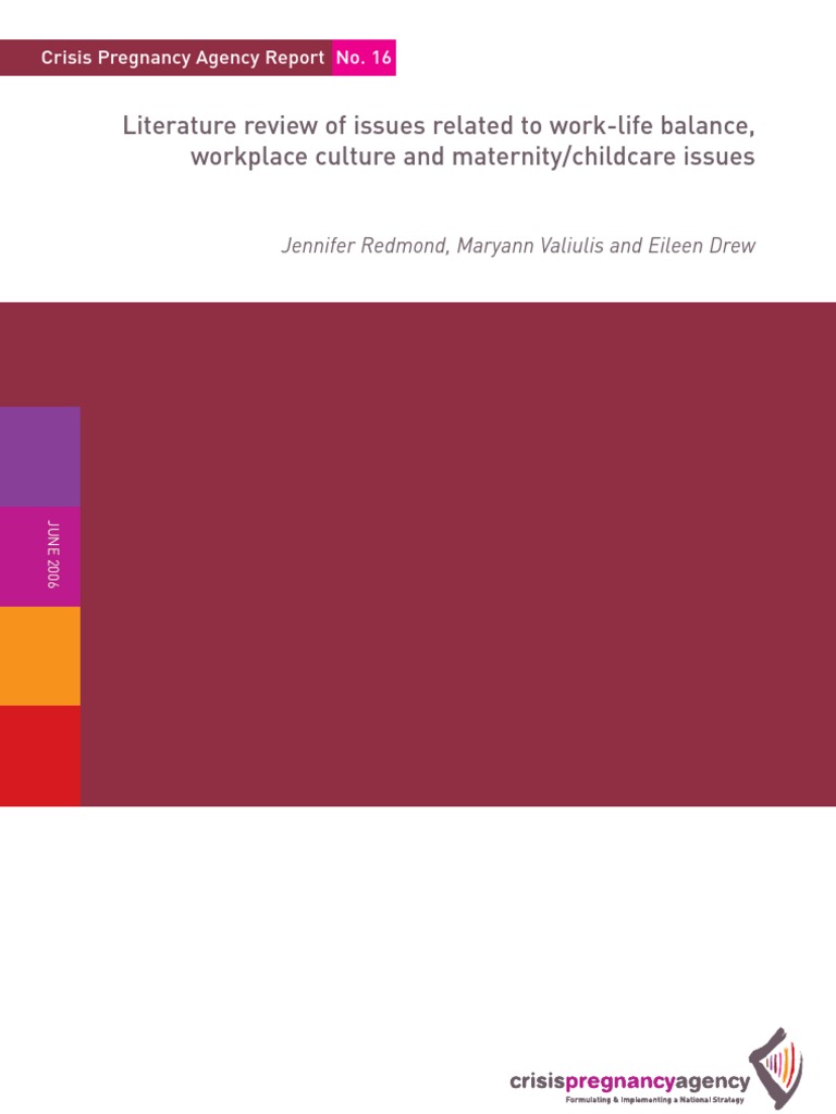 Literature Review of Work Life Balance CPA Report 16 | PDF | Work–Life ...